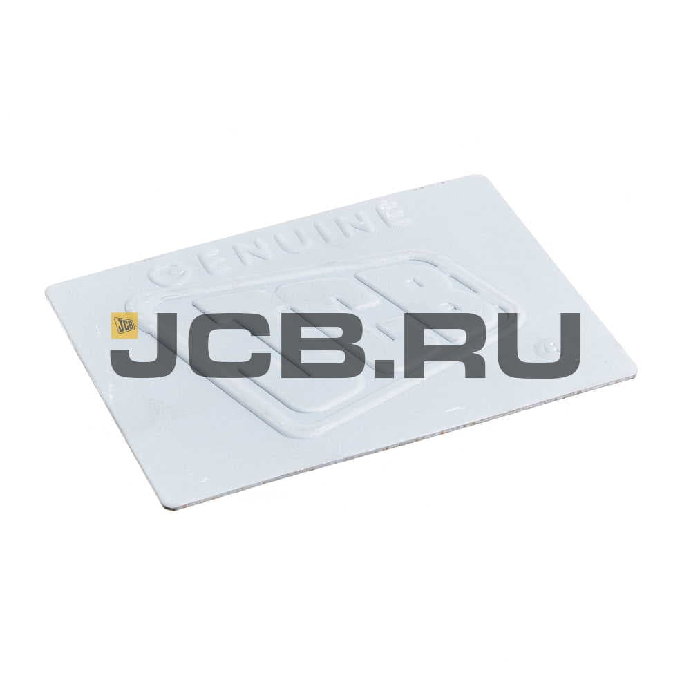 Информационная табличка с логотипом на ковш JCB 820/00007