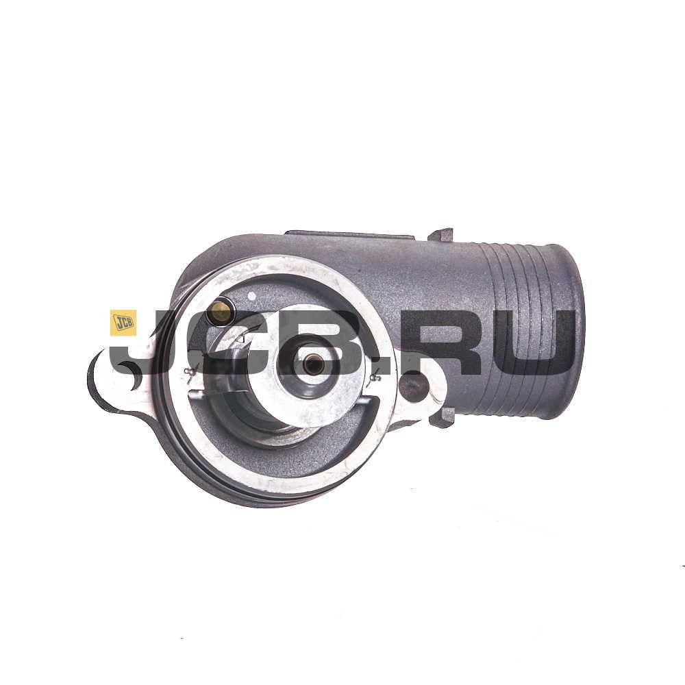 Термостат в сборе с корпусом (лев) JCB 02/203185