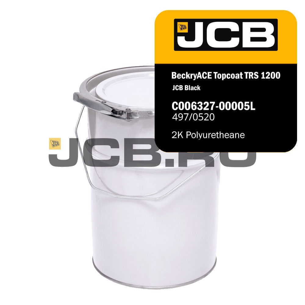 Краска черная Beckry ACE Topcoat TRS 1200, 5л JCB TOP6327AB